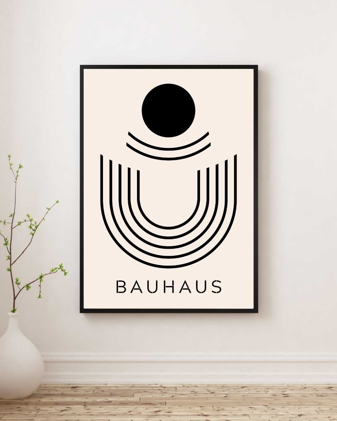 Bauhaus Plakat 41 i boligindretning – minimalistisk vægkunst i dansk hjem