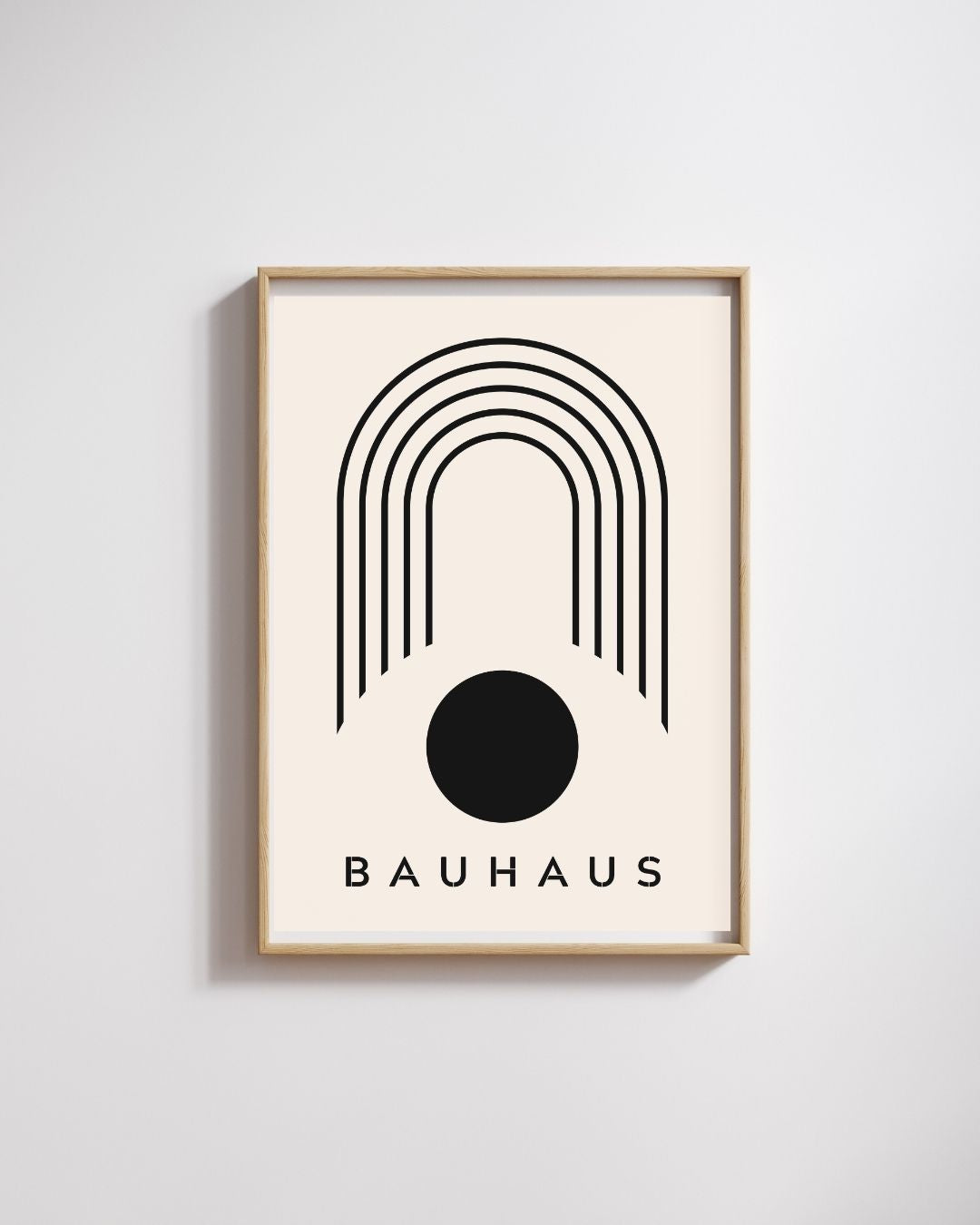Bauhaus Plakat 42 – Grafisk Bue og Cirkel