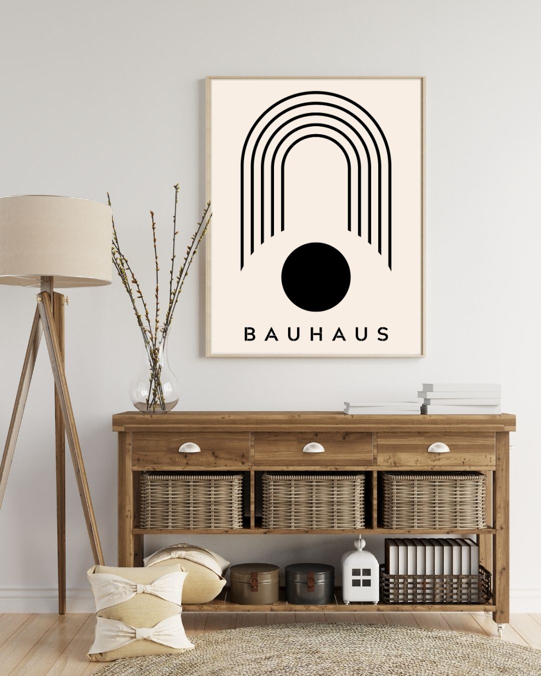 Bauhaus Plakat 42 – Grafisk Bue og Cirkel