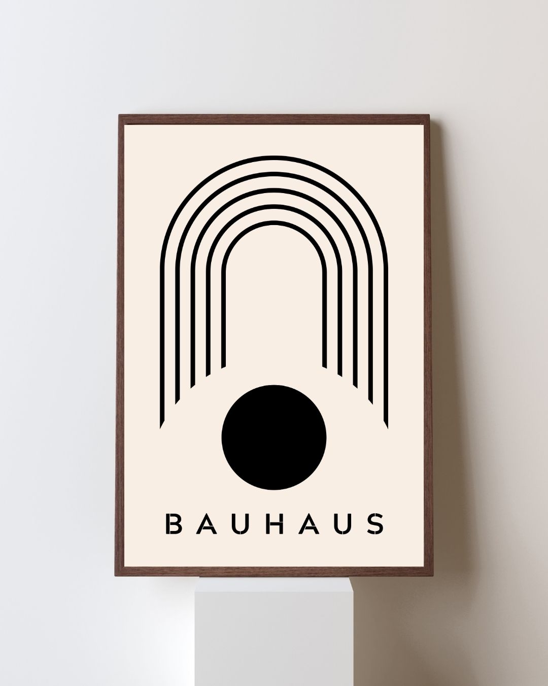 Bauhaus Plakat 42 – Grafisk Bue og Cirkel