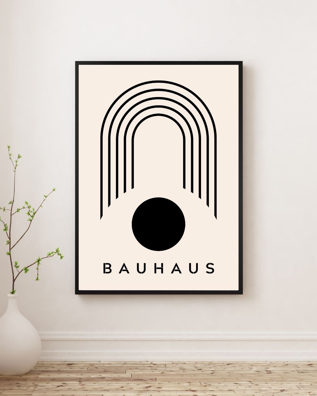 Bauhaus Plakat 42 – Grafisk Bue og Cirkel