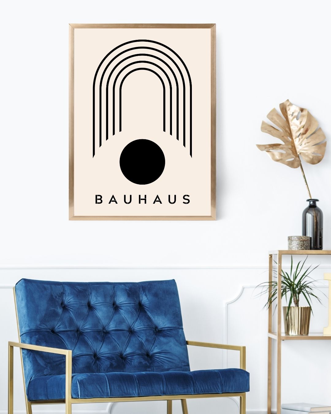 Bauhaus Plakat 42 – Grafisk Bue og Cirkel