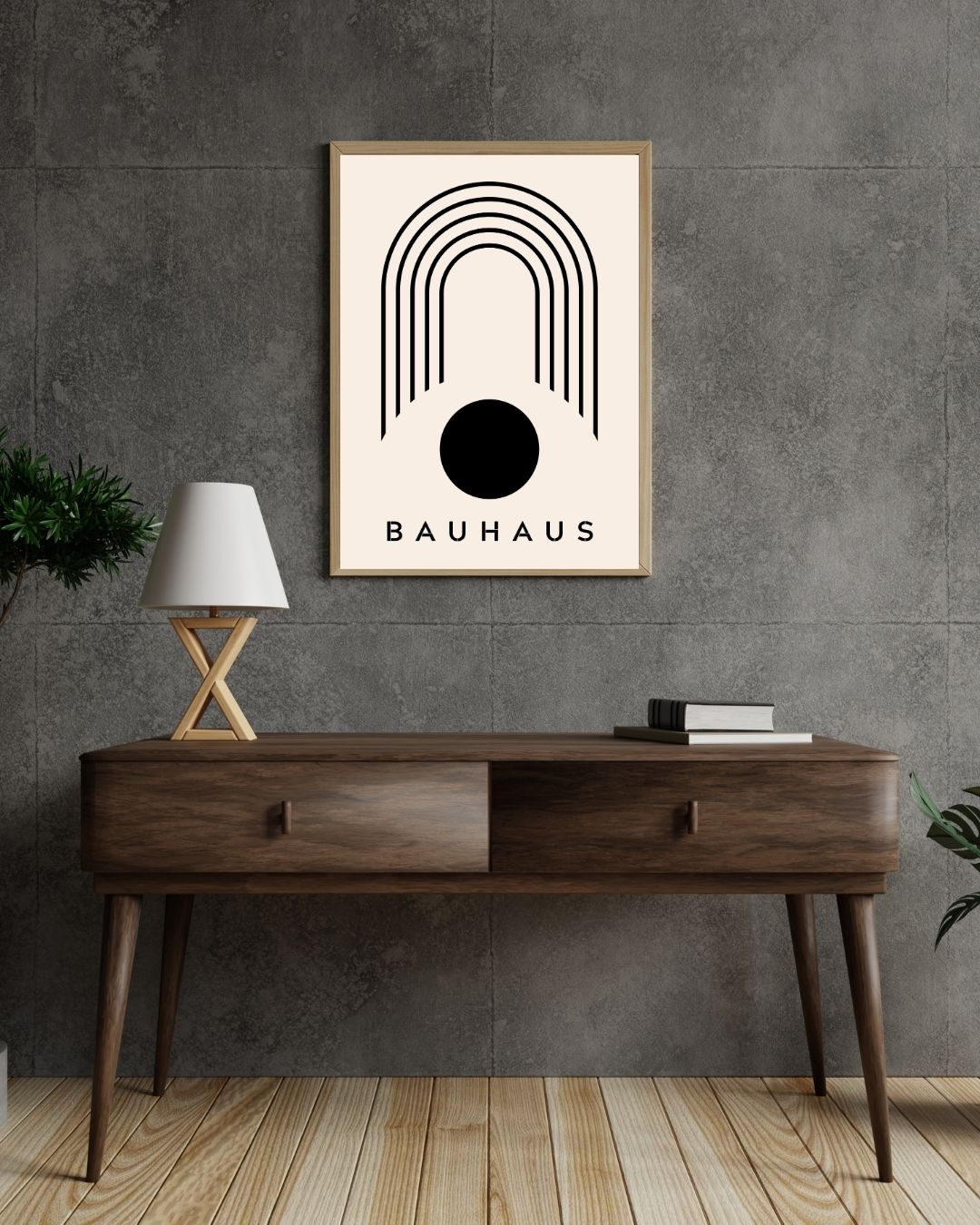 Bauhaus Plakat 42 – Grafisk Bue og Cirkel