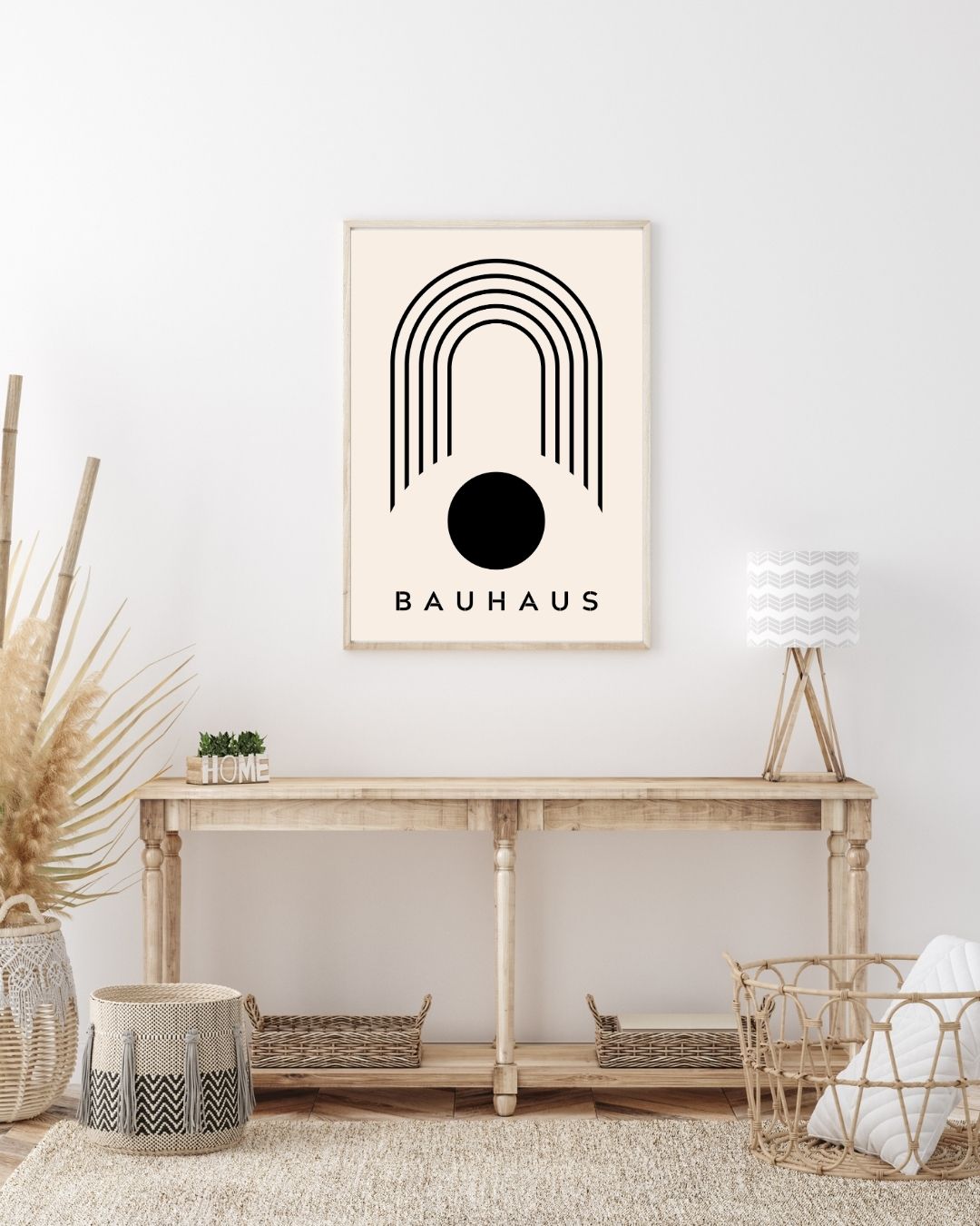 Bauhaus Plakat 42 – Grafisk Bue og Cirkel
