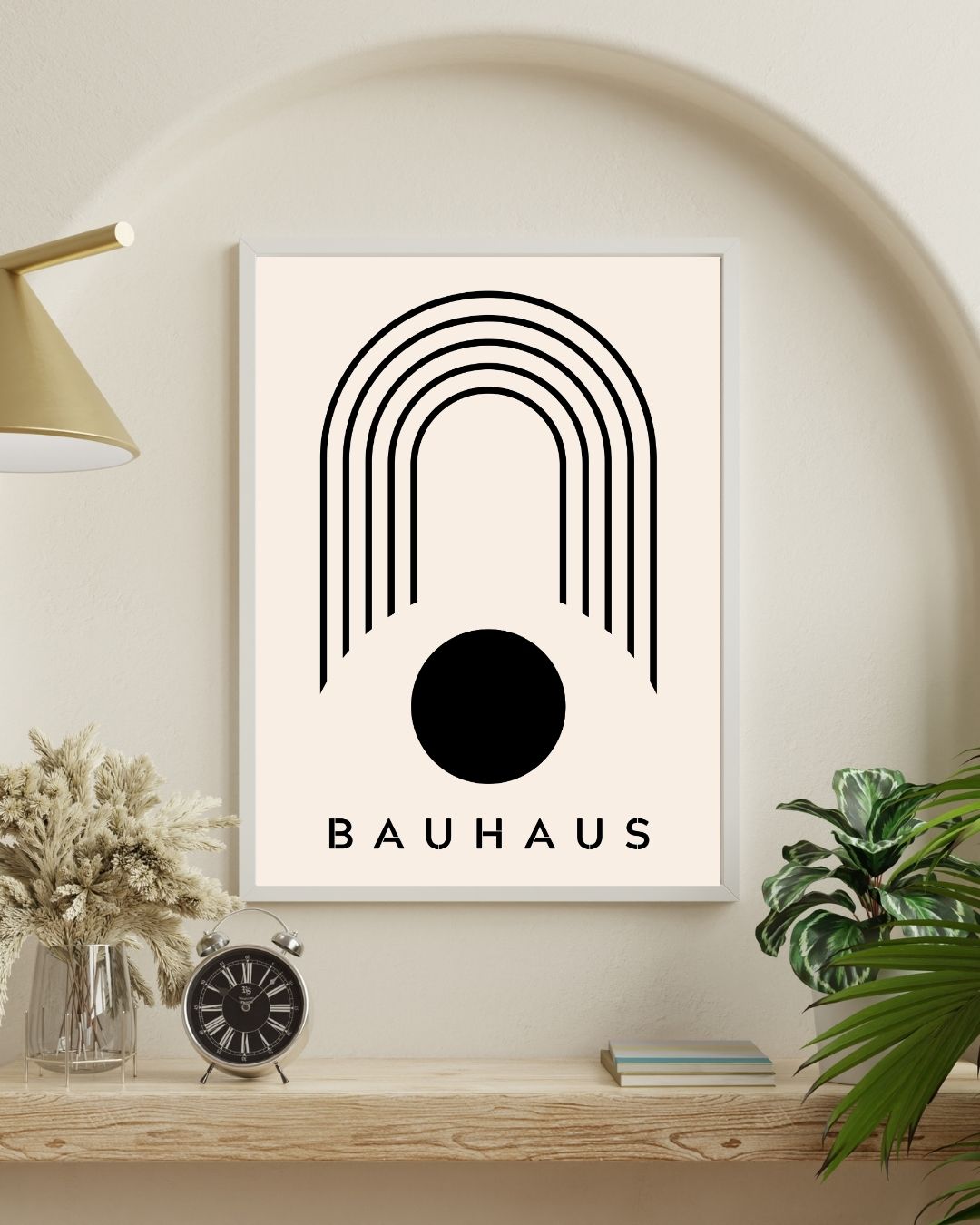 Bauhaus Plakat 42 – Grafisk Bue og Cirkel