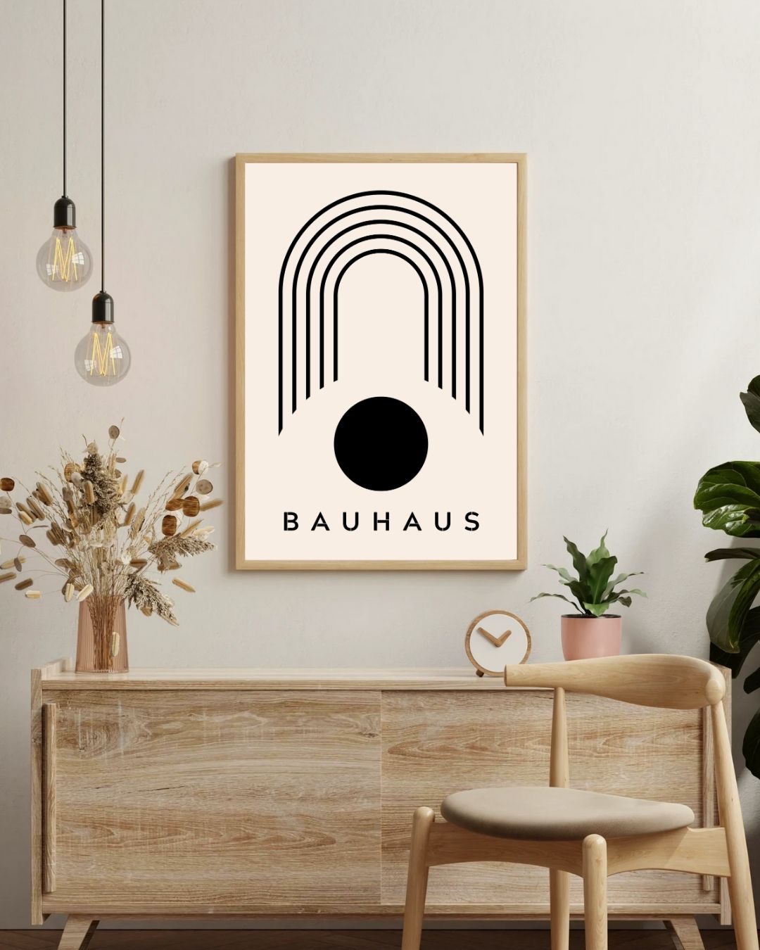 Bauhaus Plakat 42 – Grafisk Bue og Cirkel