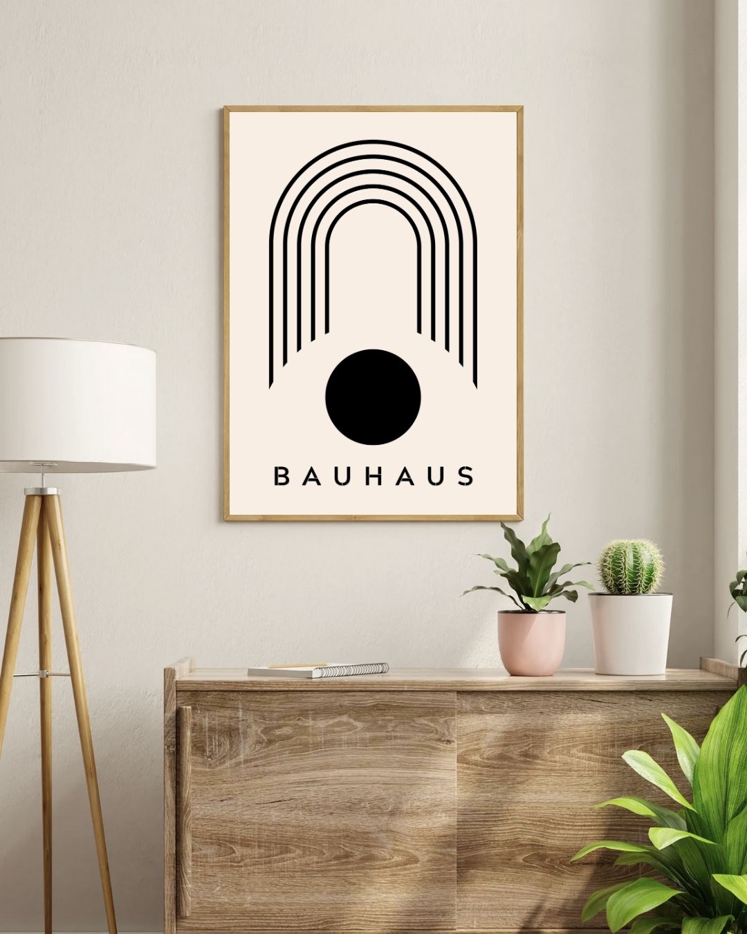 Bauhaus Plakat 42 – Grafisk Bue og Cirkel