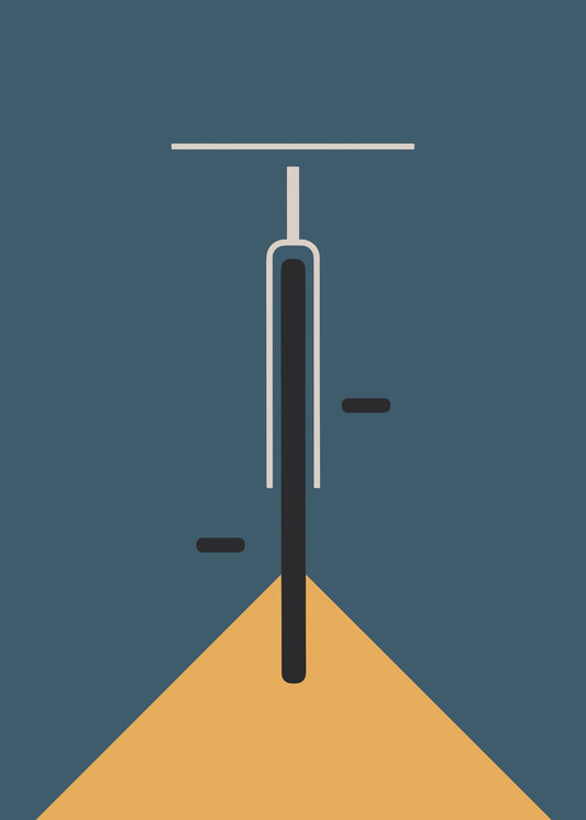 Bauhaus plakat med geometriske former og geometrisk komposition i modernistisk Bauhaus-stil