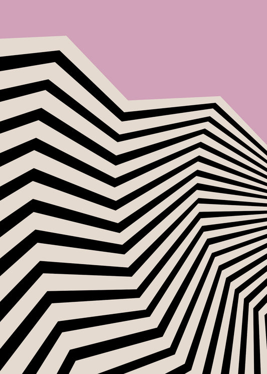 Bauhaus plakat med geometriske former og abstrakt balance i modernistisk Bauhaus-stil