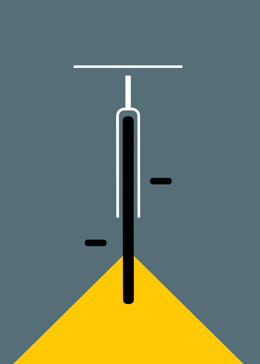 Bauhaus plakat med geometriske former og visuel rytme i modernistisk Bauhaus-stil