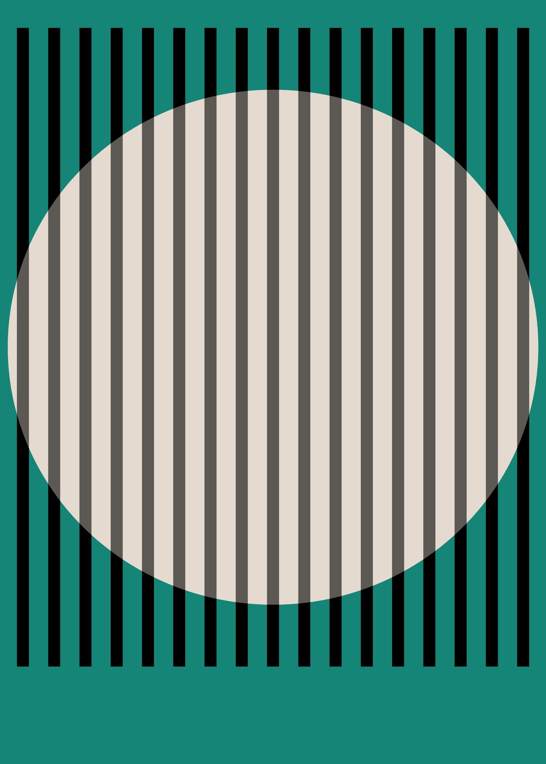 Bauhaus plakat med geometriske former og formmæssig kontrast i modernistisk Bauhaus-stil