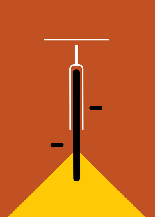 Bauhaus plakat med geometriske former og farvebaseret system i modernistisk Bauhaus-stil