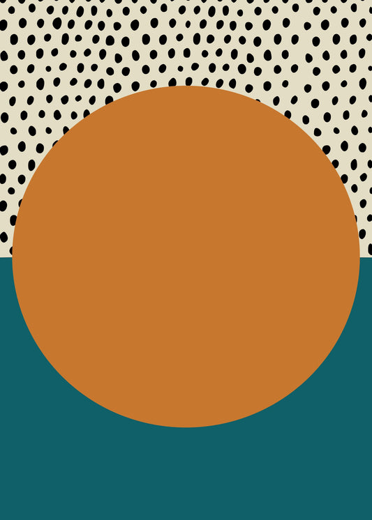 Bauhaus plakat med geometriske former og minimalistisk udtryk i modernistisk Bauhaus-stil