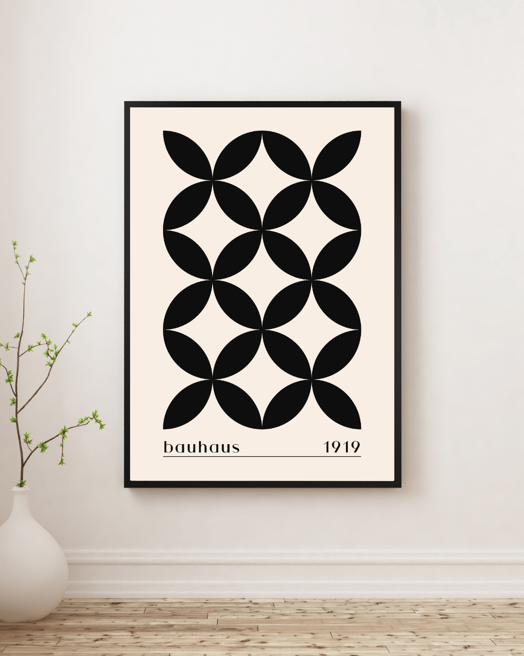 Bauhaus Plakat 36 – Sort Organisk Symmetri