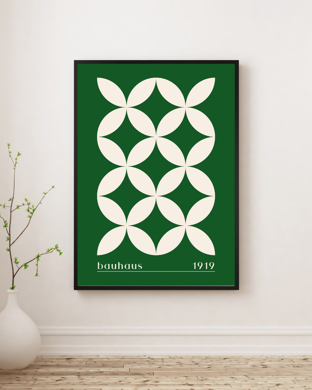 Bauhaus Plakat 34 – Grøn Organisk Gentagelse