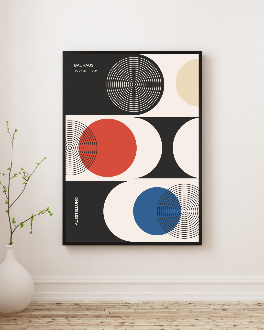 Bauhaus Plakat 22 – Grafiske Cirkler i Balance