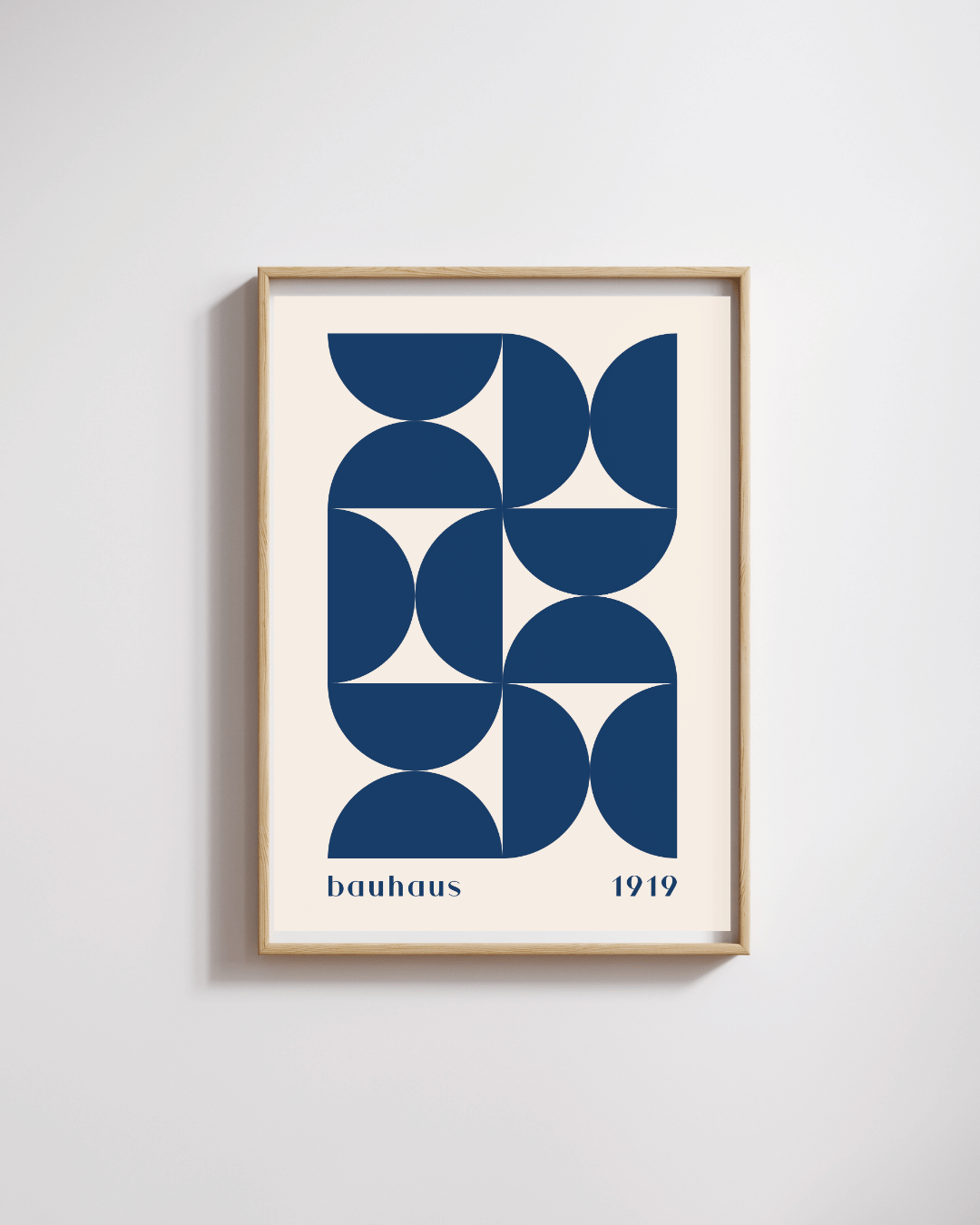 Bauhaus Plakat 33 – Modulær Blå Geometri