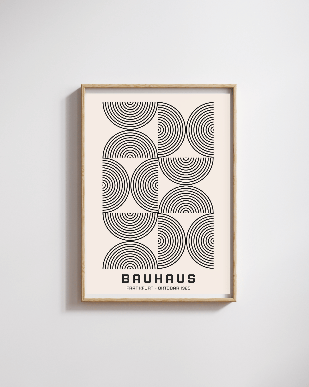 Bauhaus Plakat 14 - Rytmiske Cirkler i Sort