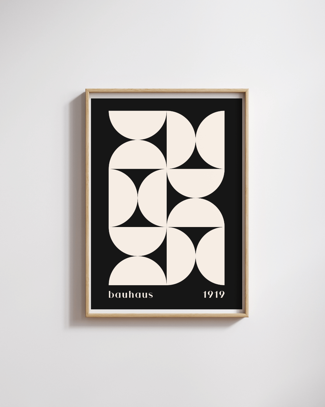 Bauhaus Plakat 32 – Modulær Sort Hvid Geometri