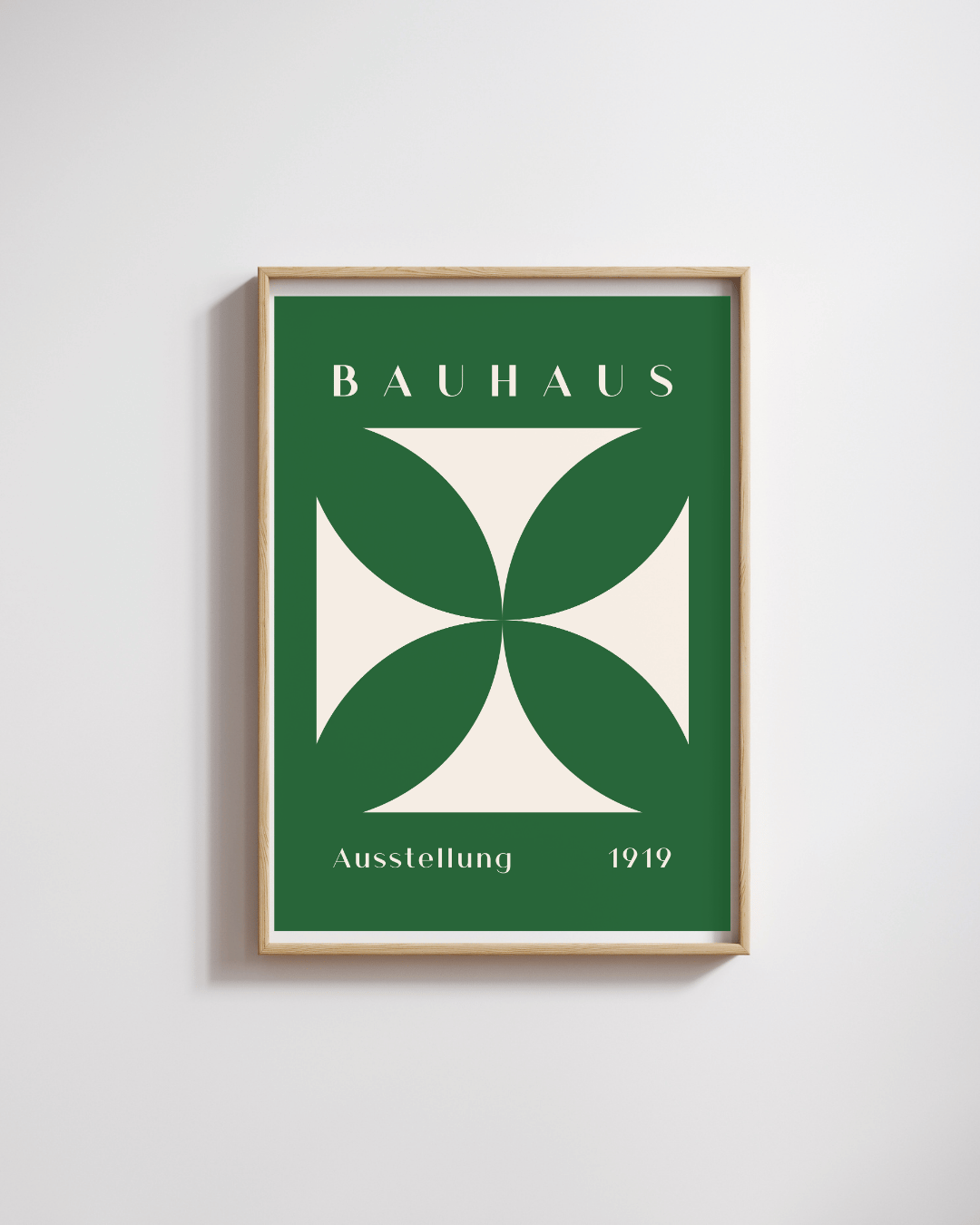 Bauhaus Plakat 37 – Grøn Symmetrisk Balance