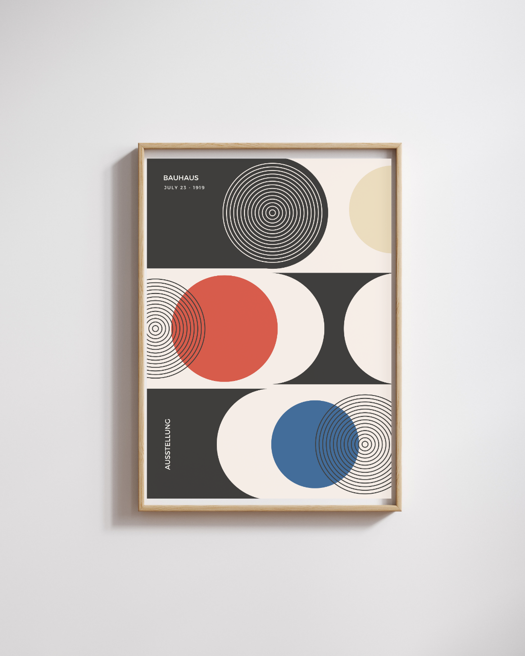 Bauhaus Plakat 22 – Grafiske Cirkler i Balance