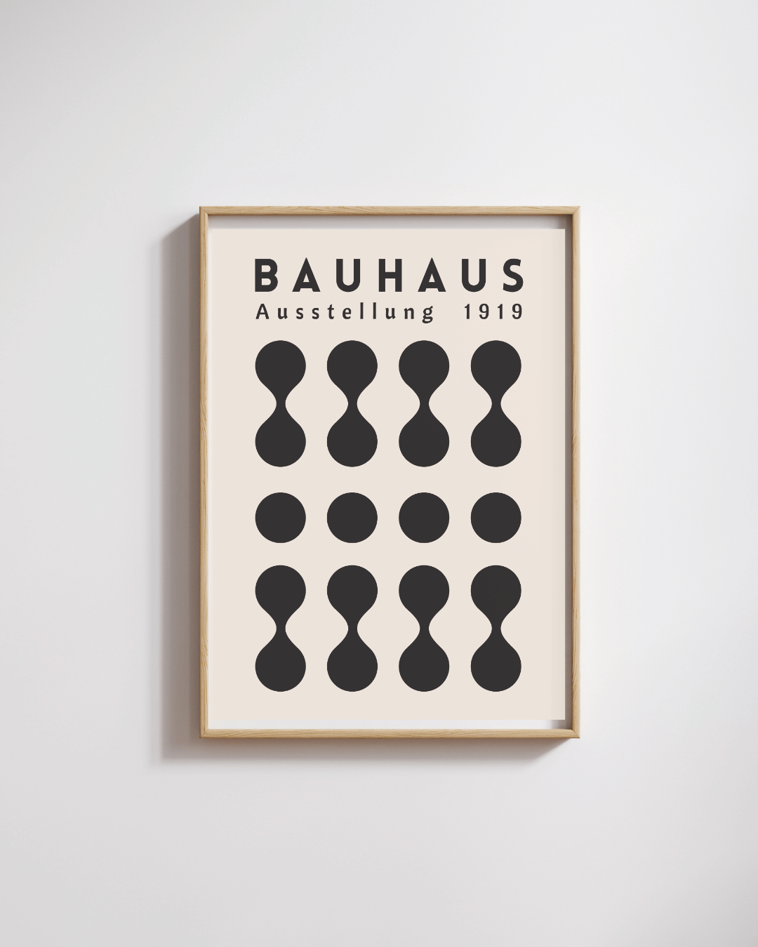 Bauhaus Plakat 3 - Grafisk Rytme i Sort