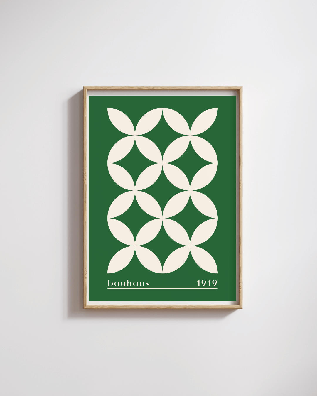 Bauhaus Plakat 34 – Grøn Organisk Gentagelse