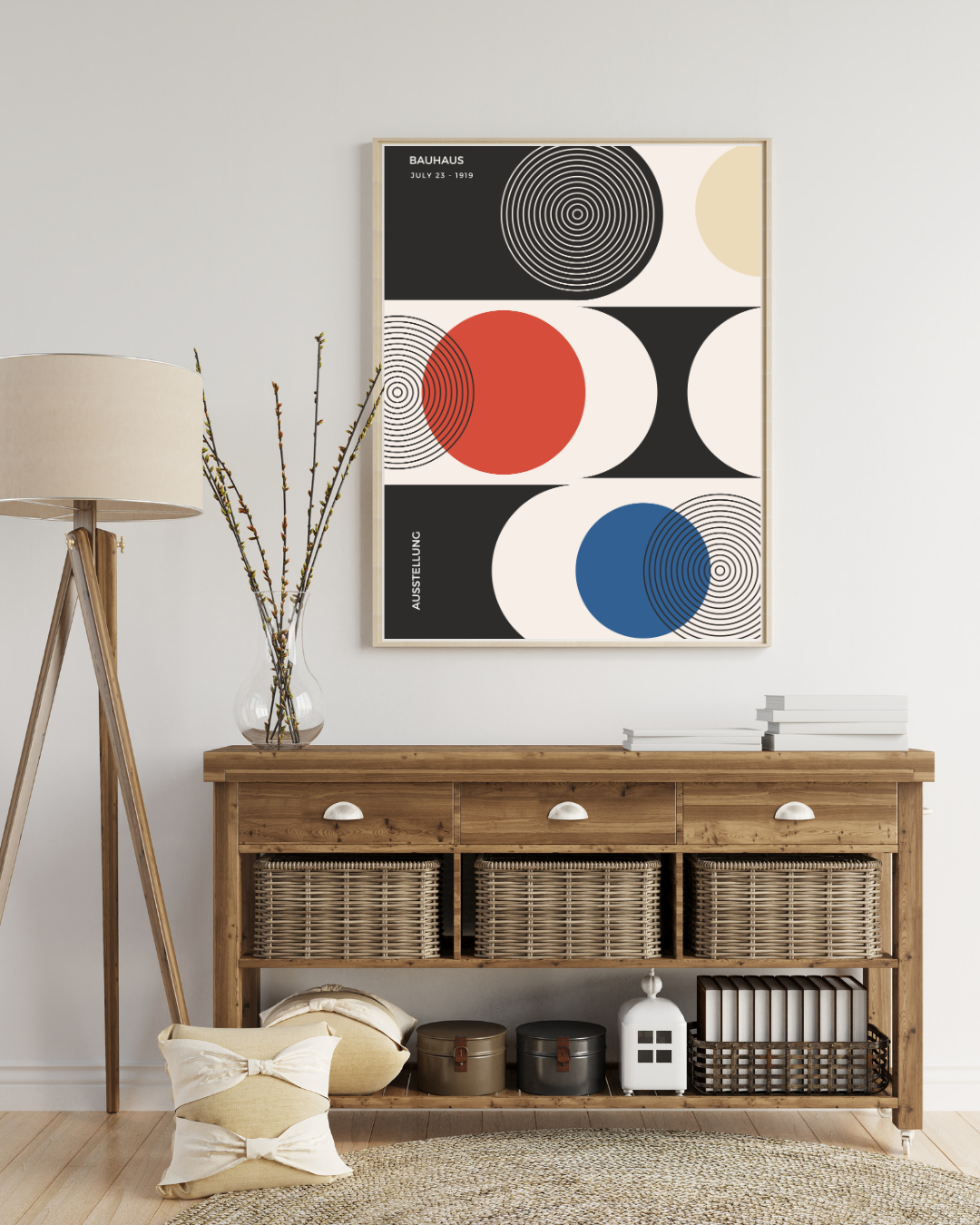 Bauhaus Plakat 22 – Grafiske Cirkler i Balance