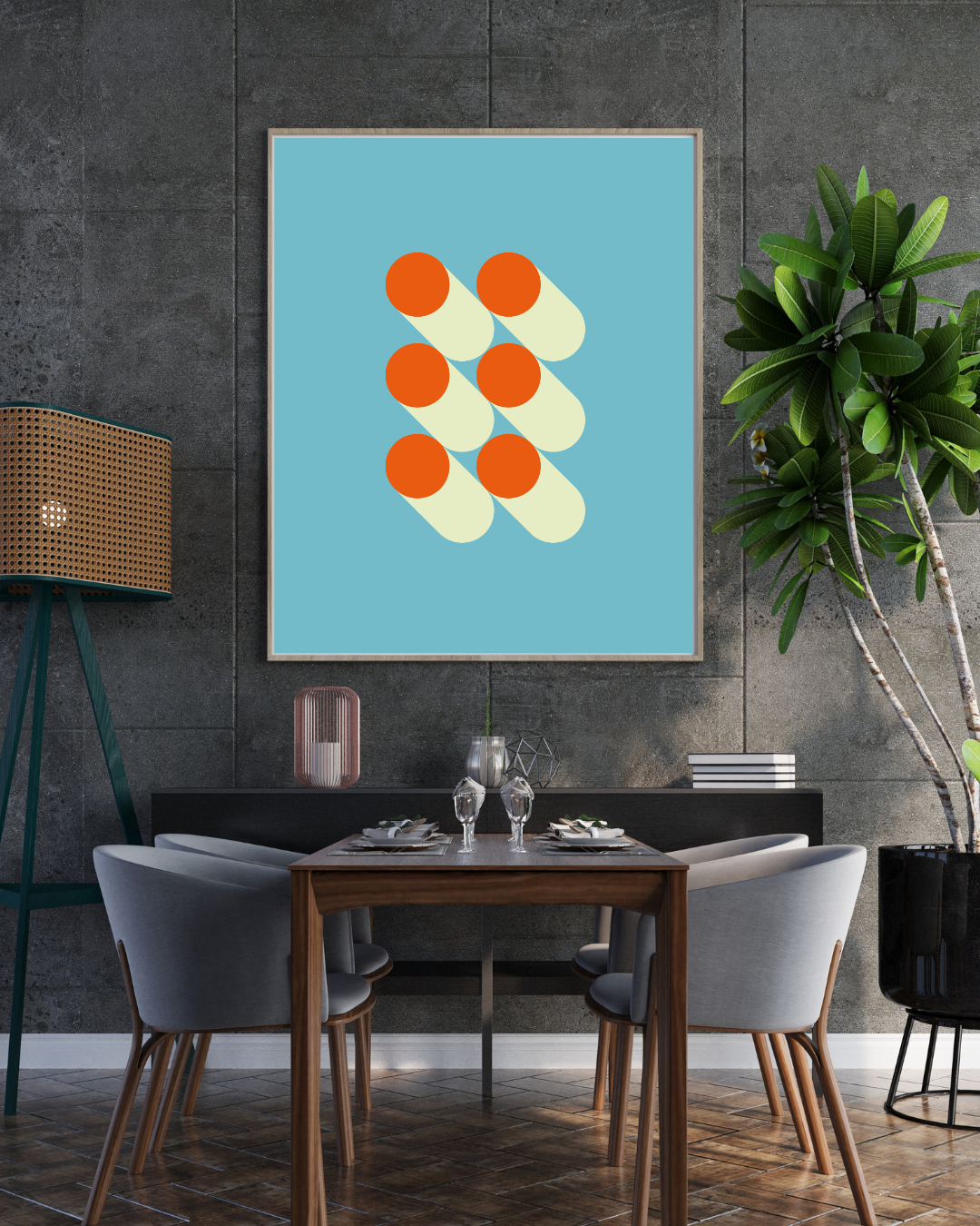 Bauhaus Plakat 1 - Geometrisk Balance
