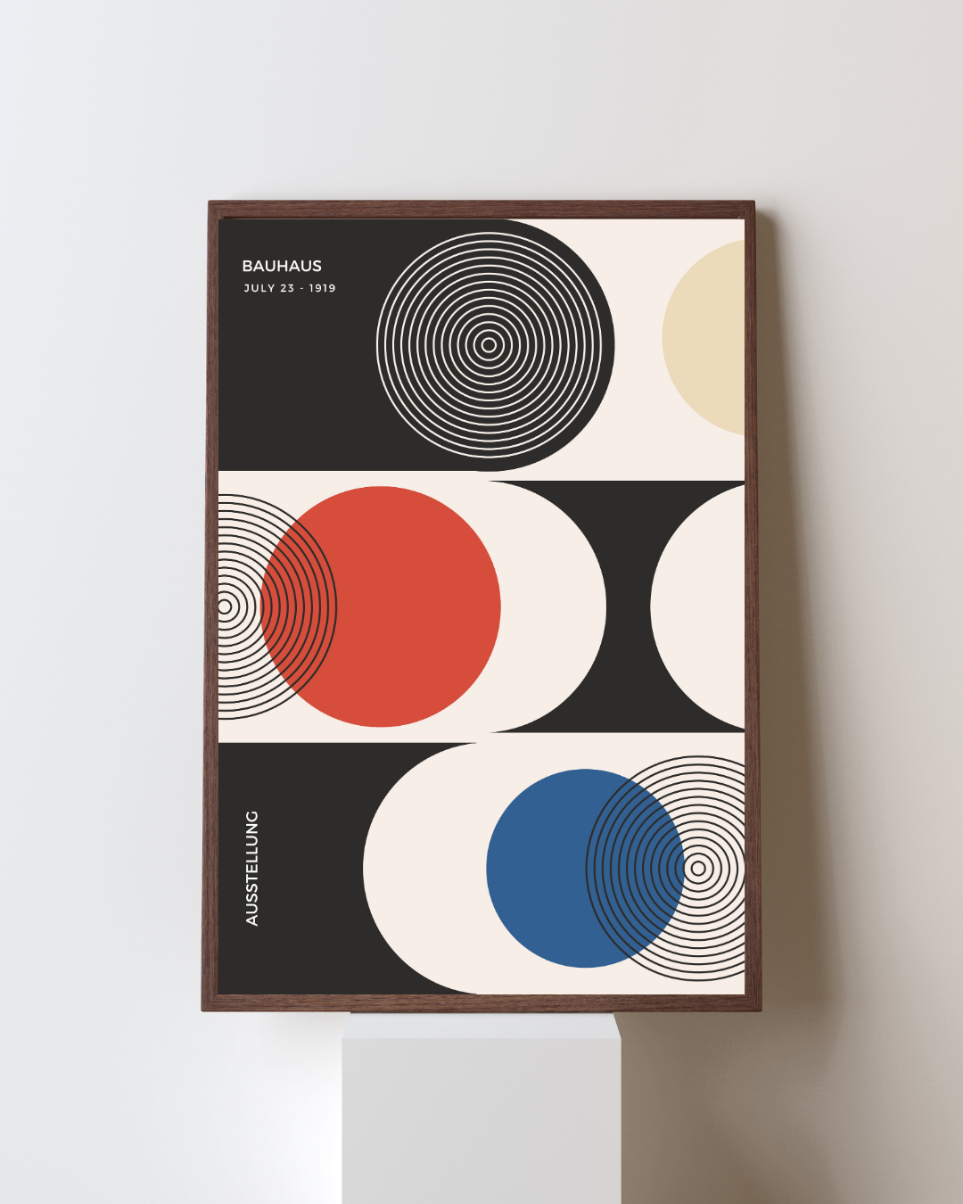 Bauhaus Plakat 22 – Grafiske Cirkler i Balance