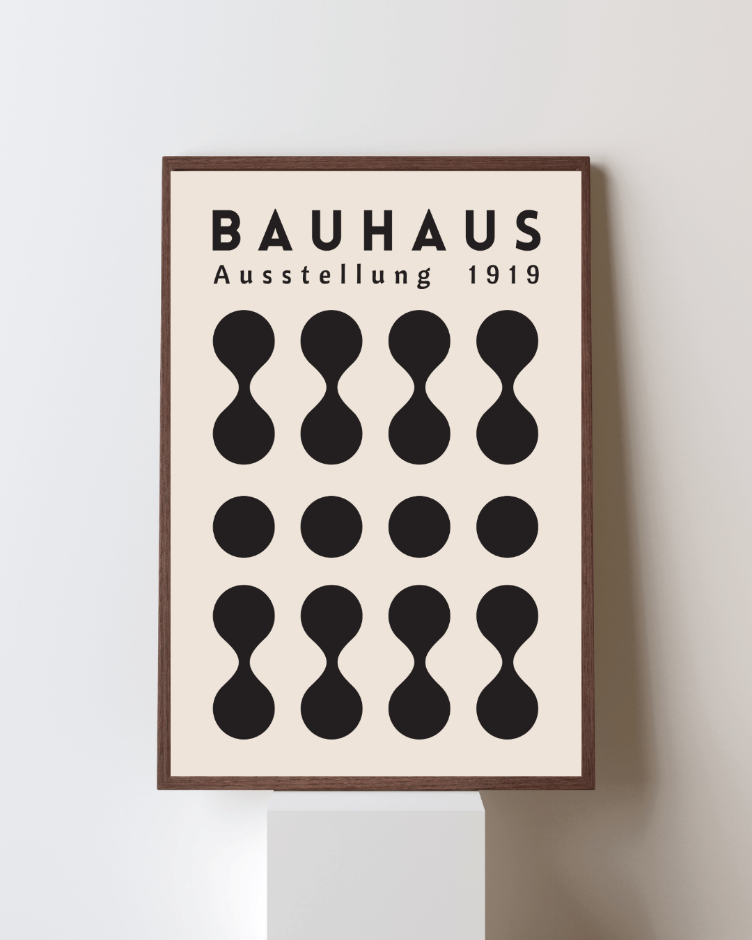Bauhaus Plakat 3 - Grafisk Rytme i Sort
