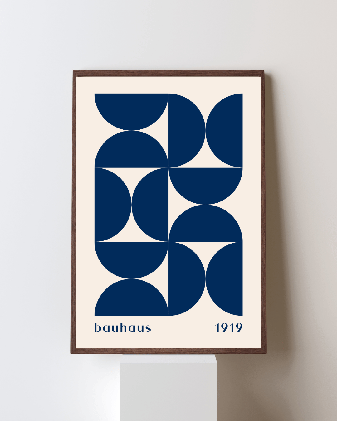 Bauhaus Plakat 33 – Modulær Blå Geometri