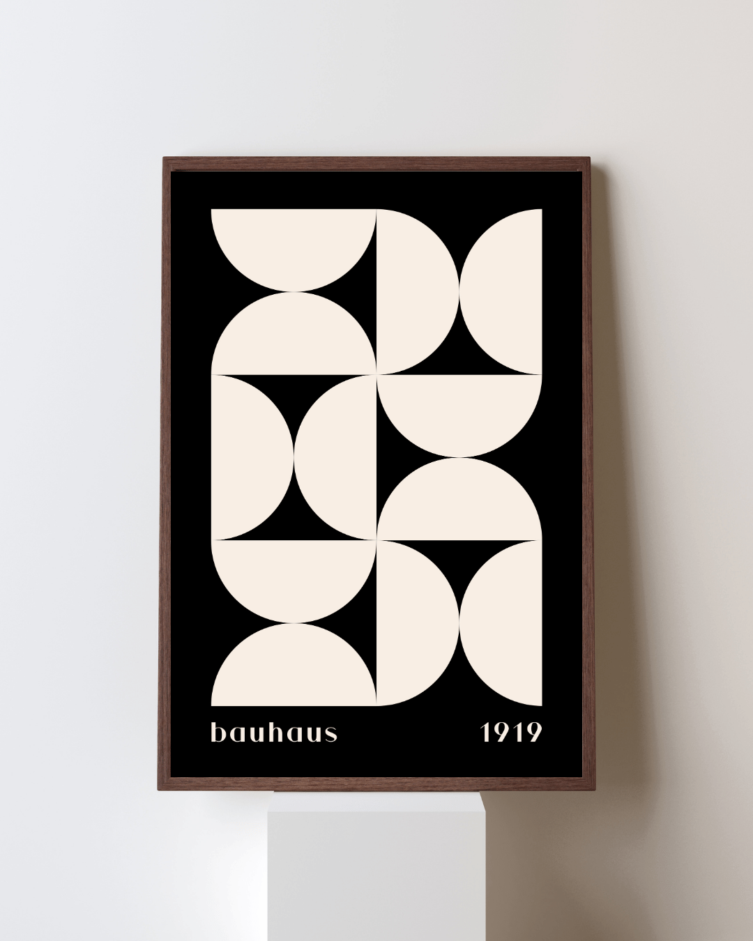 Bauhaus Plakat 32 – Modulær Sort Hvid Geometri