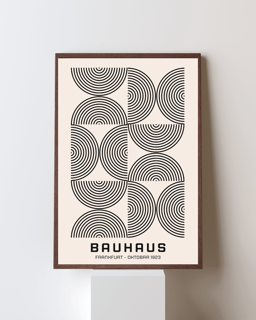 Bauhaus Plakat 14 - Rytmiske Cirkler i Sort