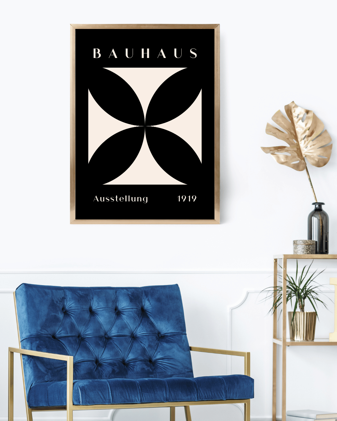 Bauhaus Plakat 31 – Sort Symmetrisk Kontrast