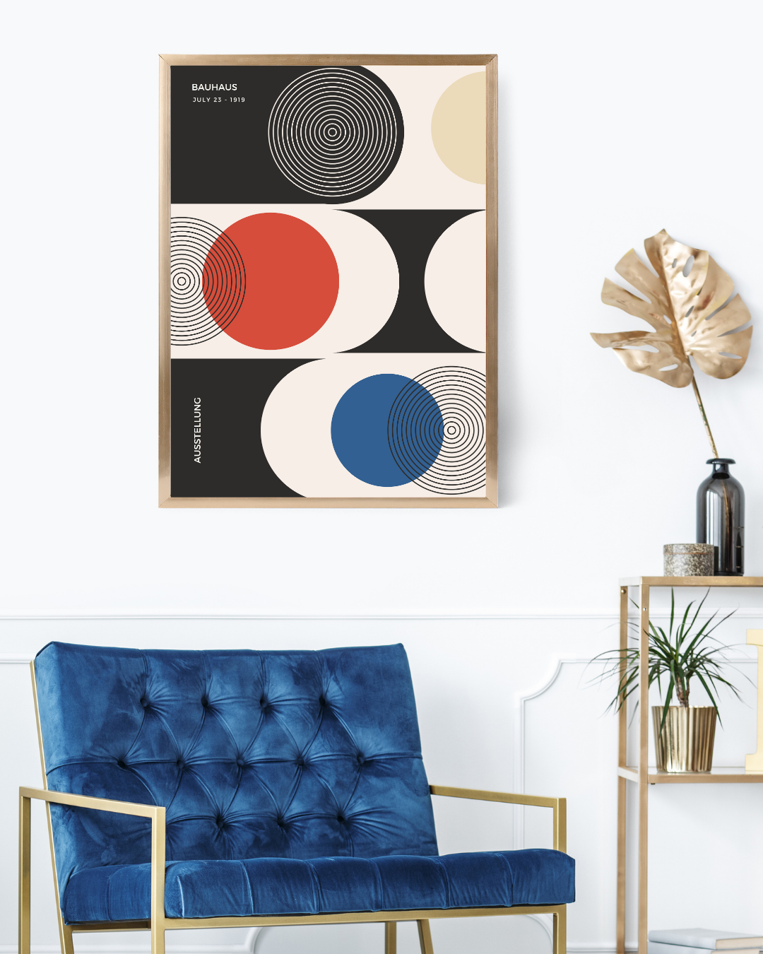 Bauhaus Plakat 22 – Grafiske Cirkler i Balance