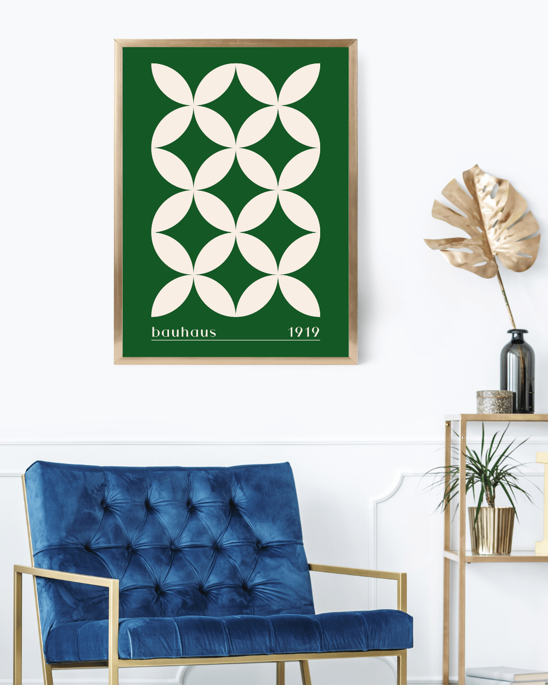 Bauhaus Plakat 34 – Grøn Organisk Gentagelse