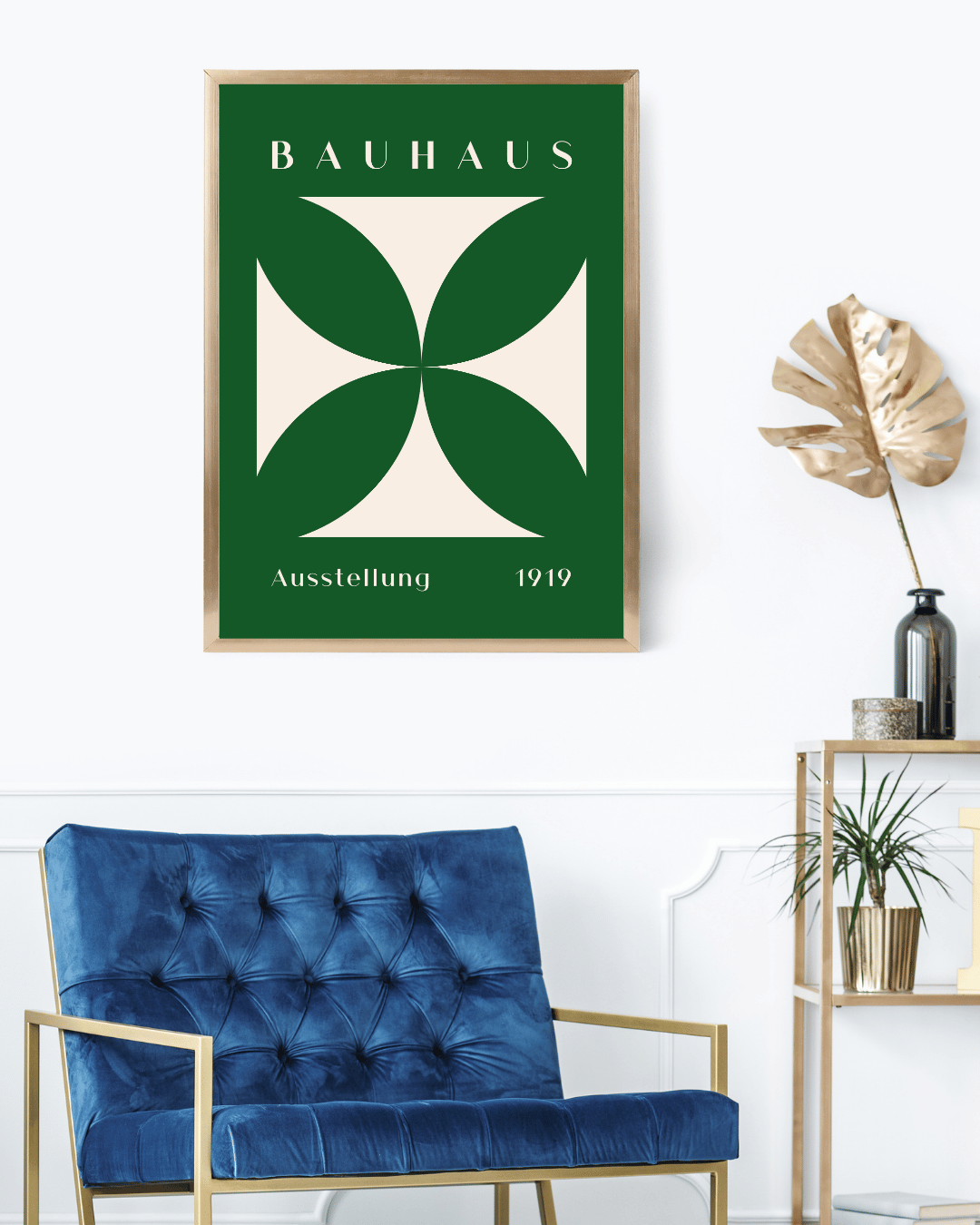 Bauhaus Plakat 37 – Grøn Symmetrisk Balance