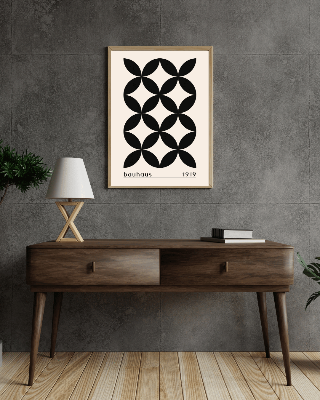 Bauhaus Plakat 36 – Sort Organisk Symmetri