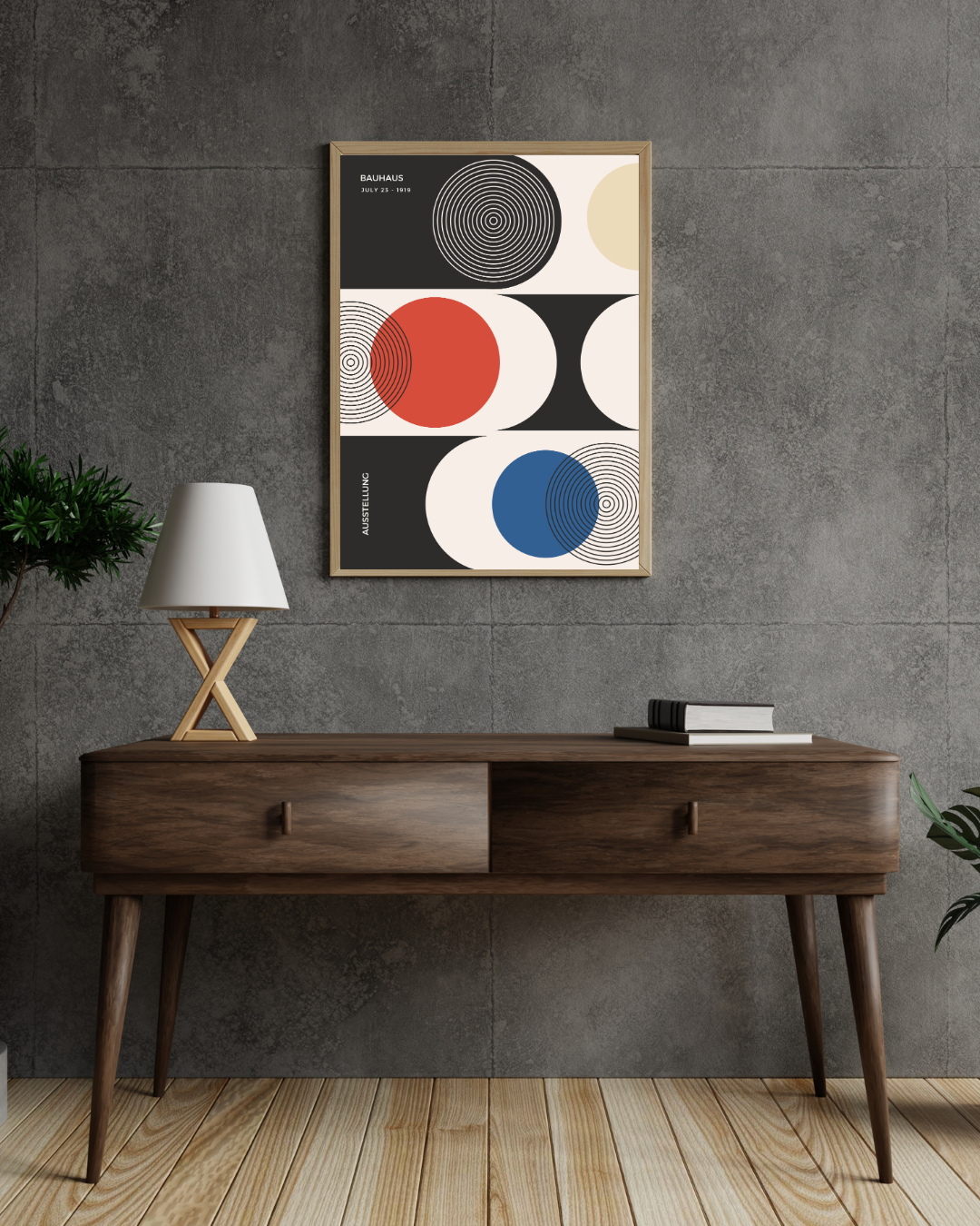 Bauhaus Plakat 22 – Grafiske Cirkler i Balance