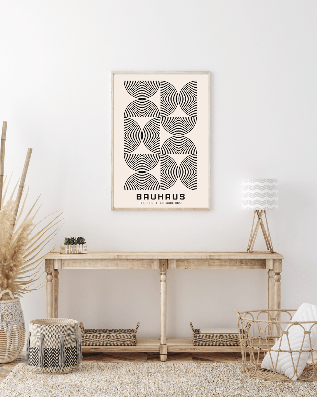 Bauhaus Plakat 14 - Rytmiske Cirkler i Sort