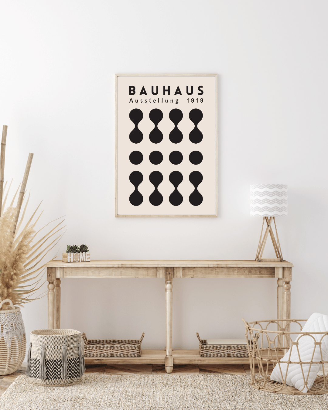 Bauhaus Plakat 3 - Grafisk Rytme i Sort