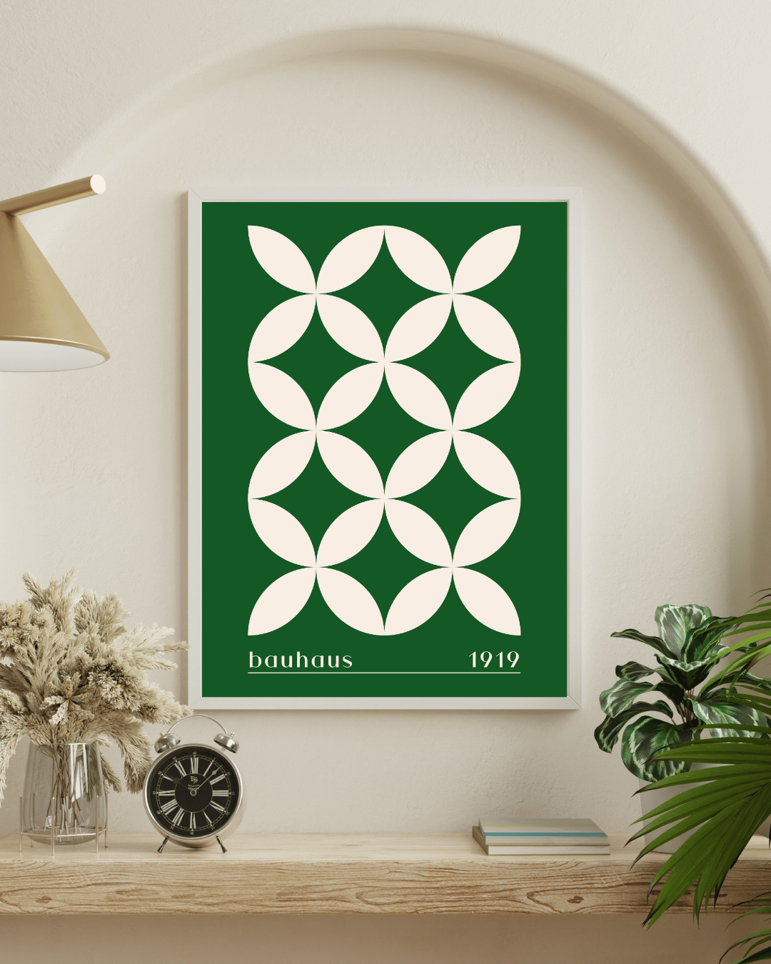 Bauhaus Plakat 34 – Grøn Organisk Gentagelse