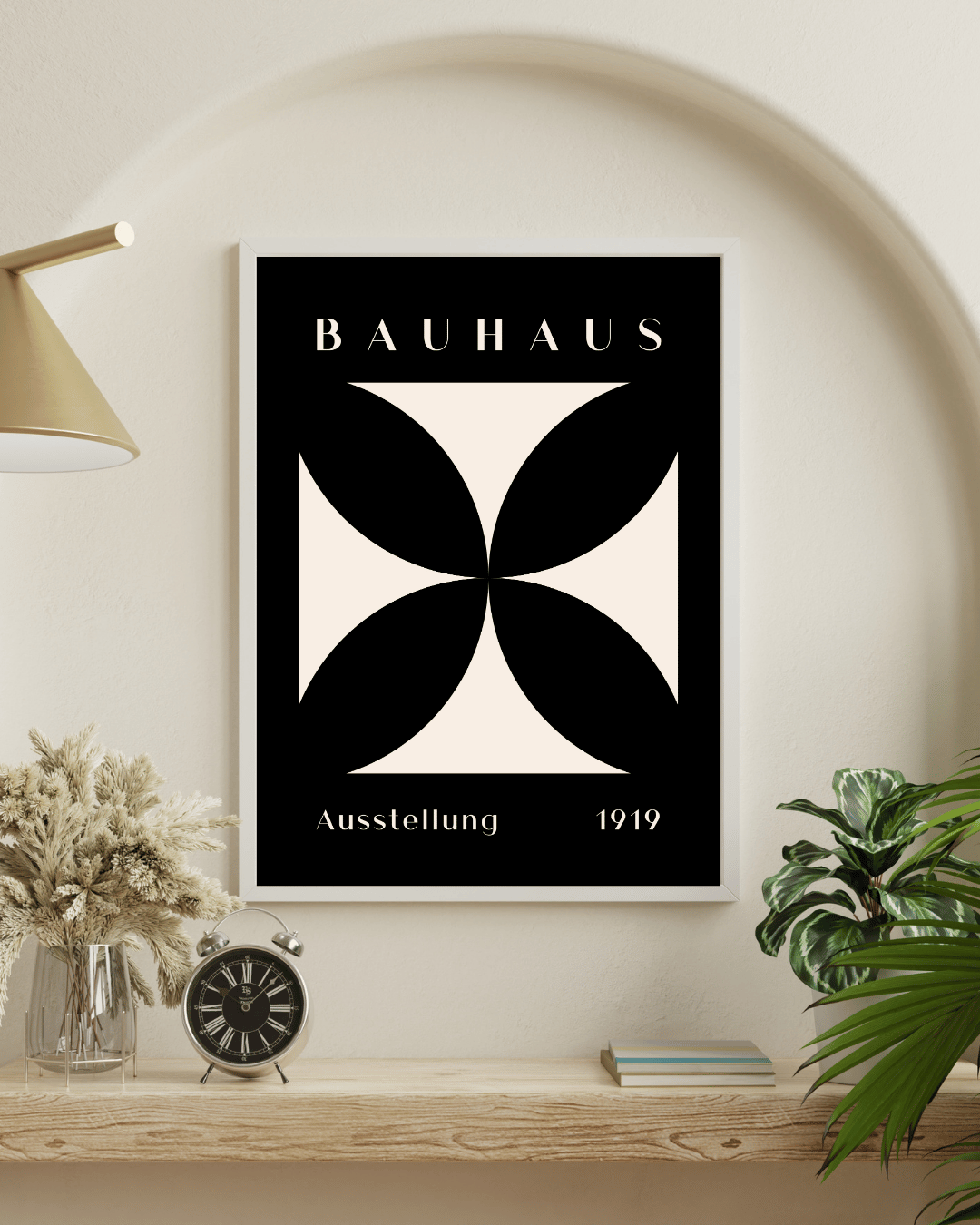 Bauhaus Plakat 31 – Sort Symmetrisk Kontrast