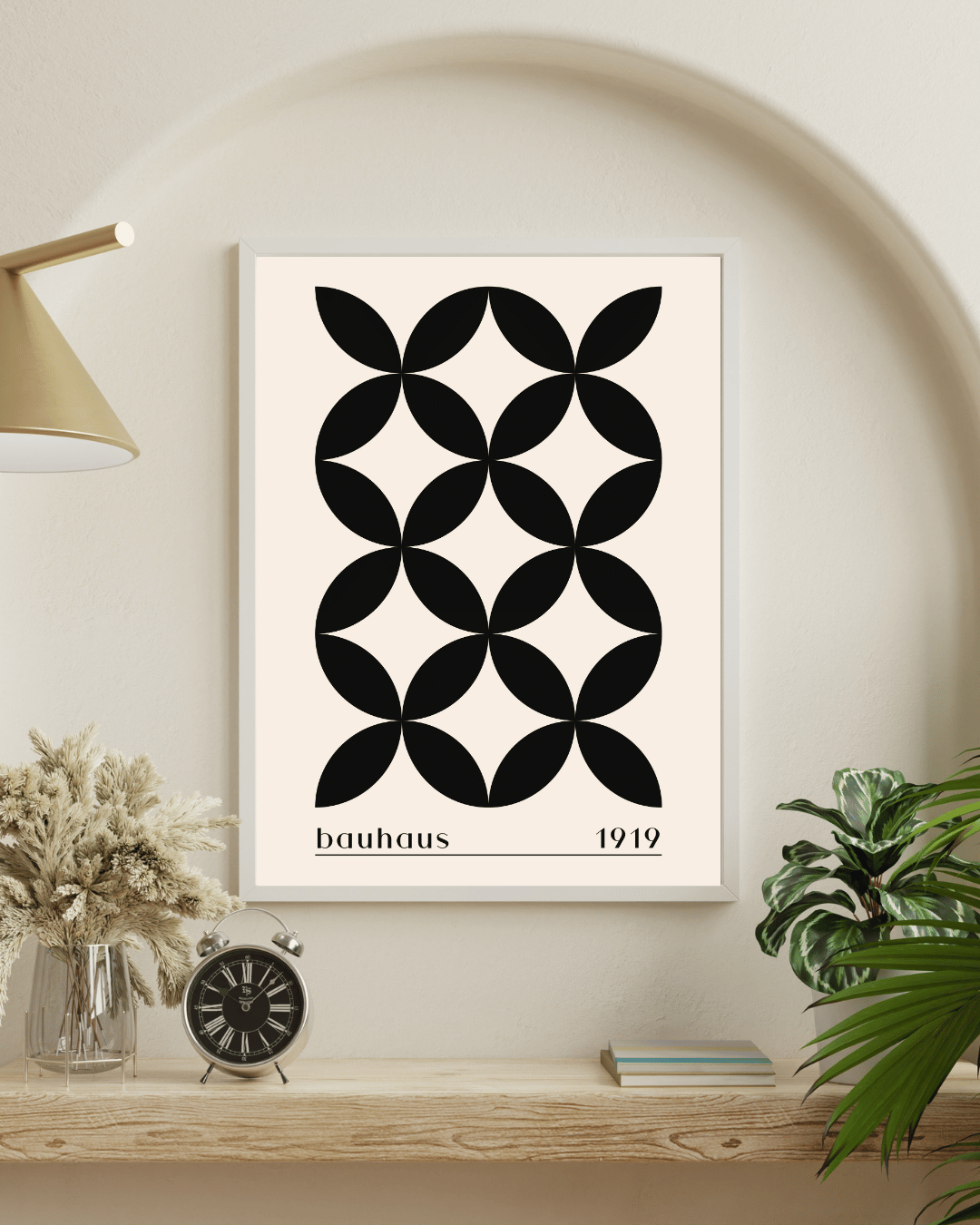 Bauhaus Plakat 36 – Sort Organisk Symmetri