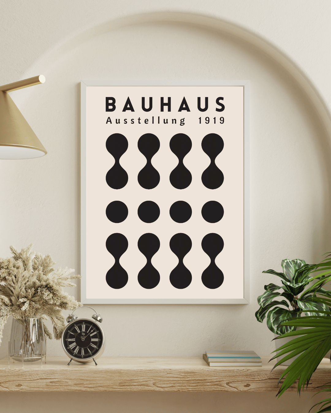 Bauhaus Plakat 3 - Grafisk Rytme i Sort