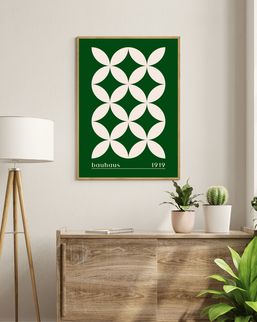 Bauhaus Plakat 34 – Grøn Organisk Gentagelse