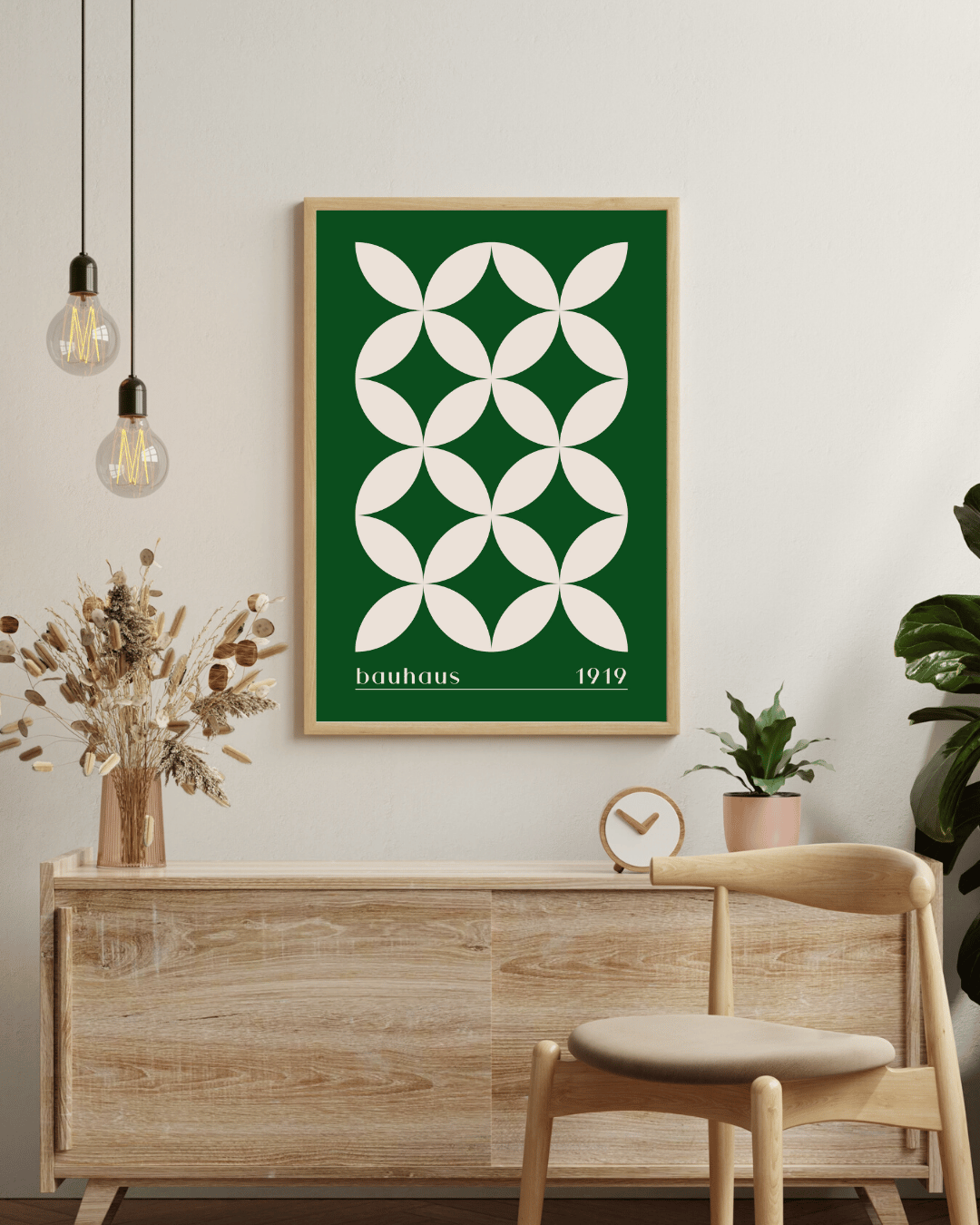 Bauhaus Plakat 34 – Grøn Organisk Gentagelse