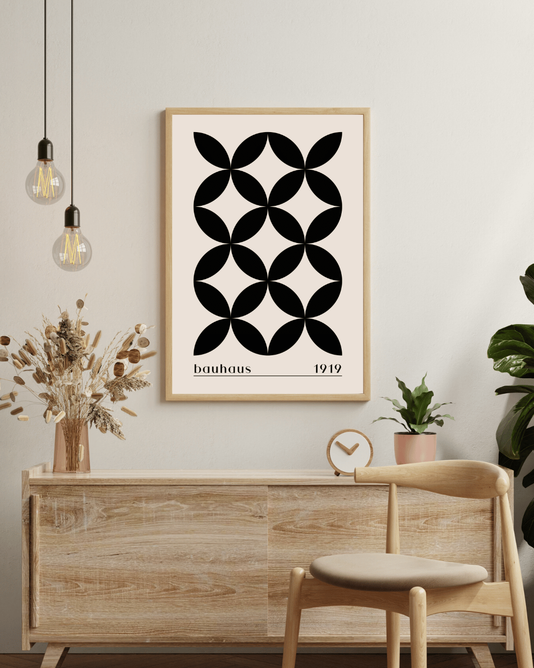 Bauhaus Plakat 36 – Sort Organisk Symmetri