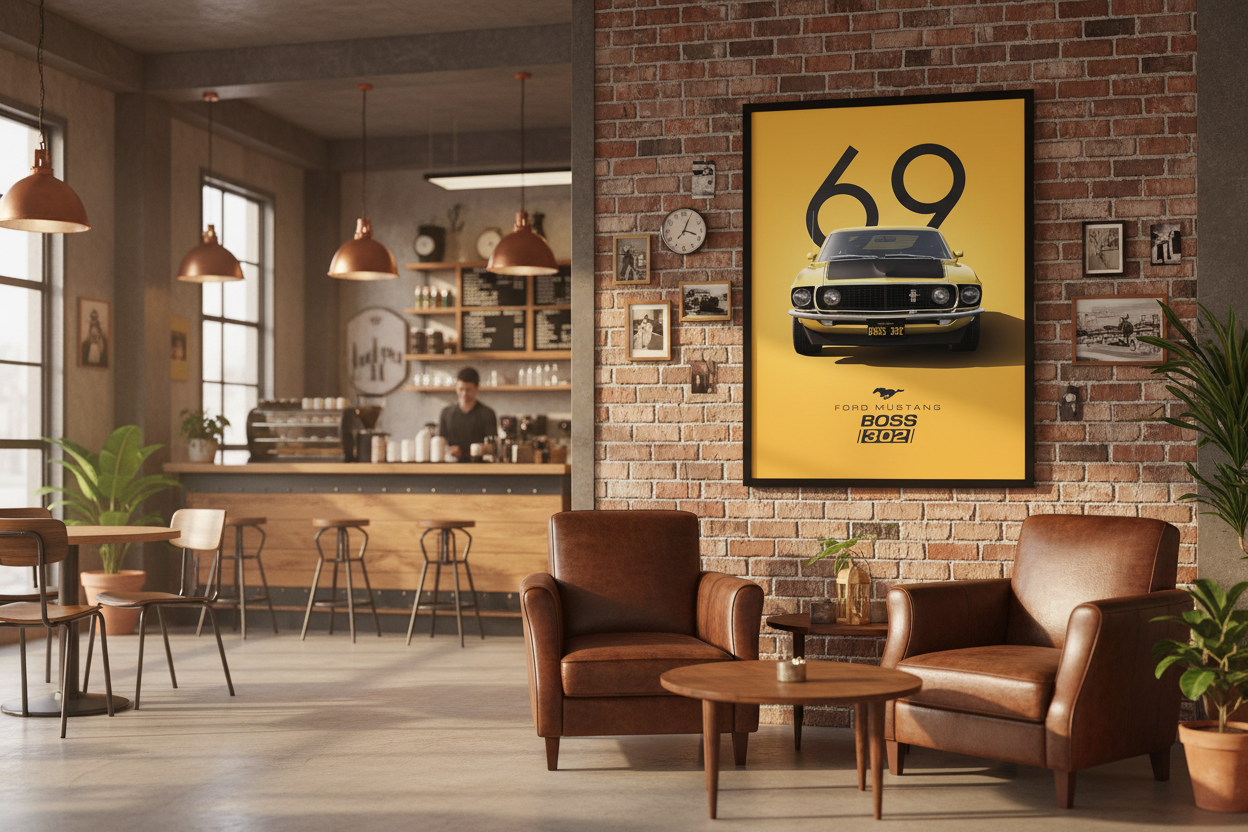 Bil Plakat 124 i cafe